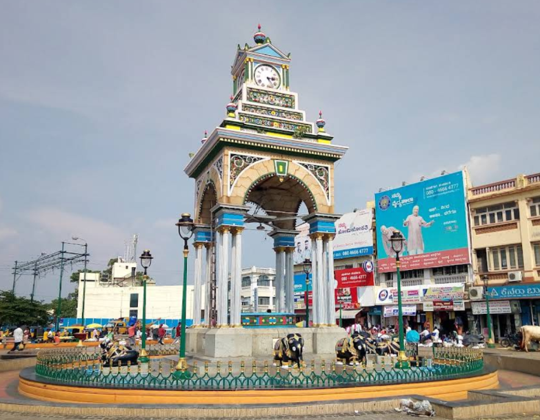 The Small Clock tower, opposite Devaraja Market